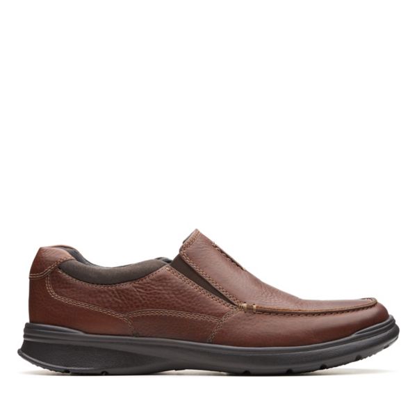 Clarks Mens Cotrell Free Loafers Tobacco Leather | CA-1587946